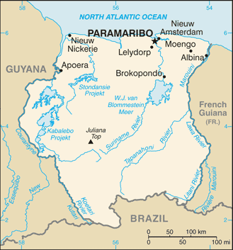 Климат Суринам